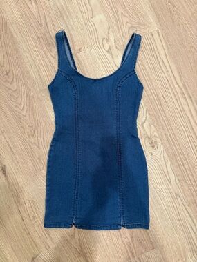 Blue Denim Mini Dress